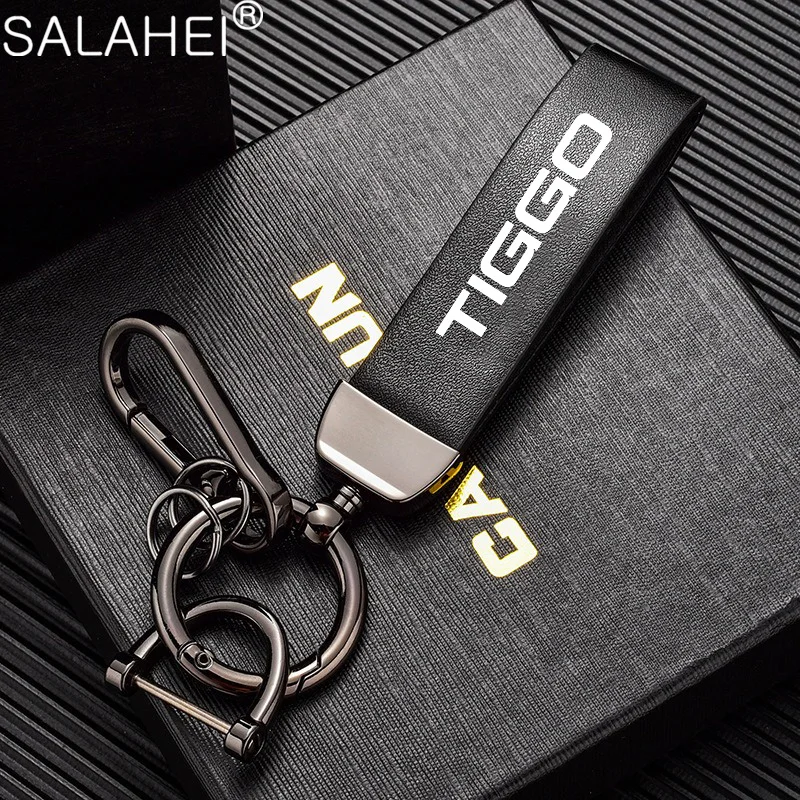 Универсальный кожаный автомобильный брелок с подвеской и пряжкой для Chery Tiggo 2 4 7 8