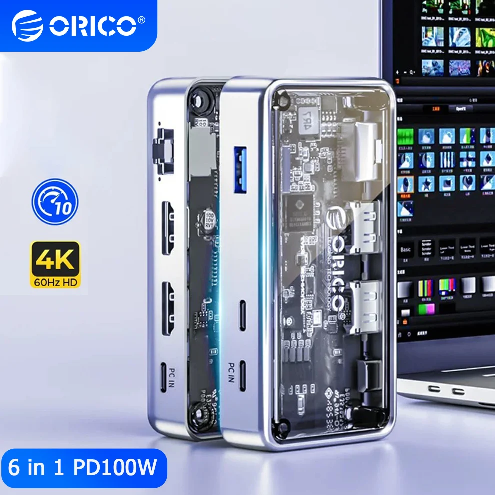 ORICO Multi USB 3.0 портовый концентратор док-станция Type C ...