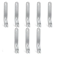 8 pieces mini pry bar stainless steel flat bar multifunction small pry bar edc mini crowbar survival opener tool set