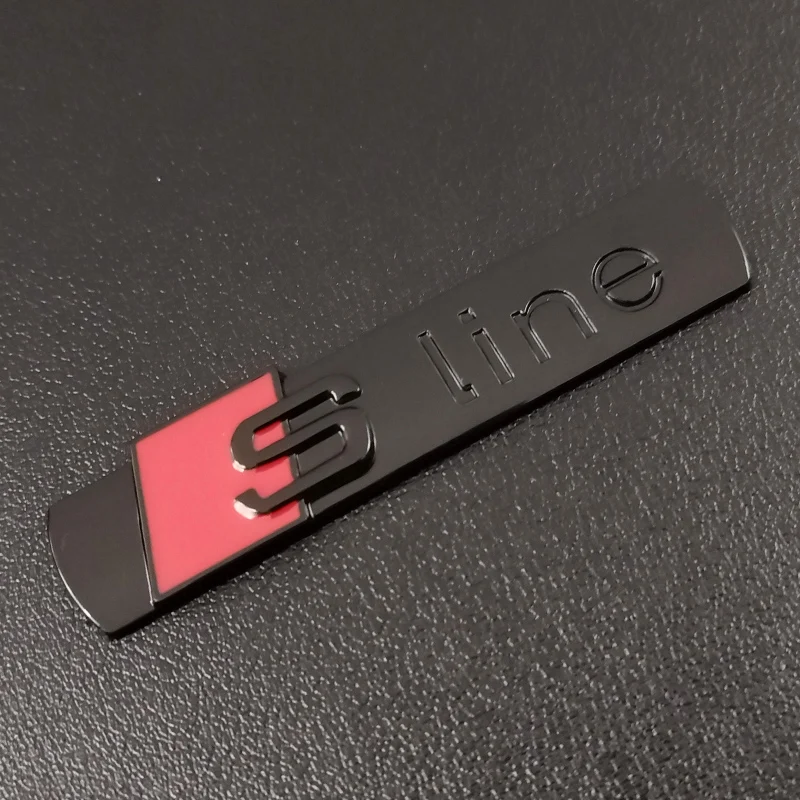 

3D металлический логотип автомобиля, наклейка S Line, гриль, эмблема, боковой значок на крыло для Audi A3 A4 A5 A6 A7 Q3 Q5 Q7 TT S3 S4 S5 Sline, аксессуары