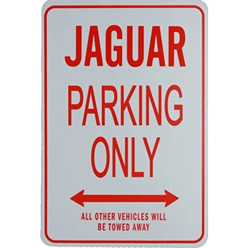 

Metal Tin Sign Poster Wall Plaque Jaguar Vintage Look Reproduction Metal Sign for Front Door Aluminum Sign