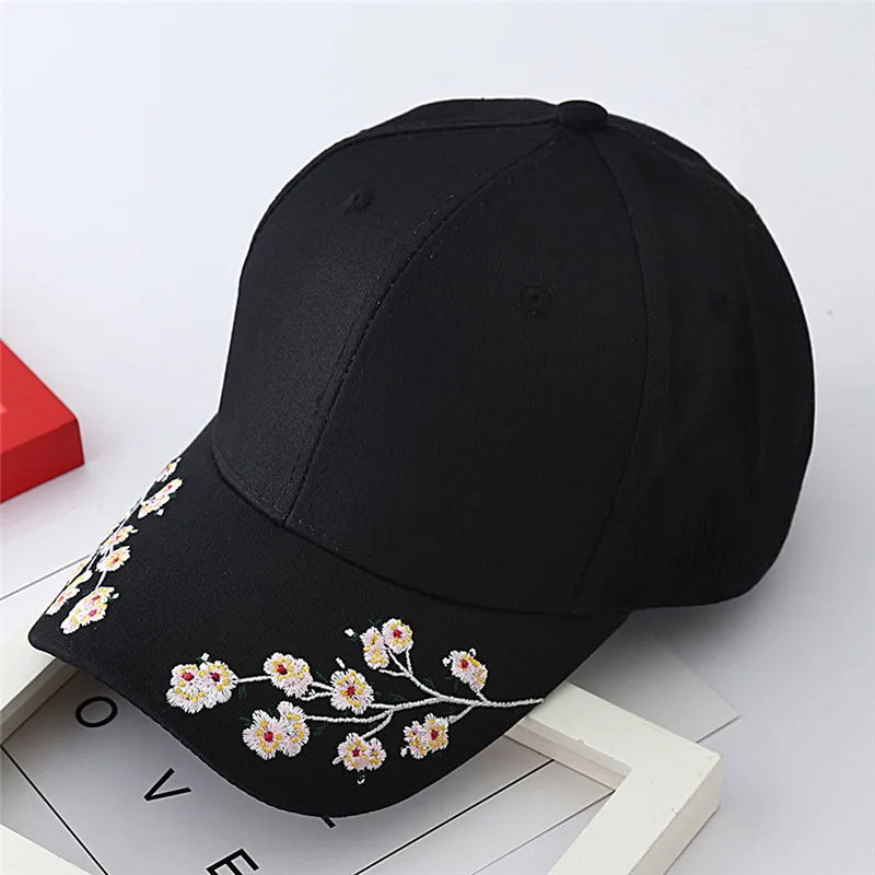 

New Floral Baseball Caps Flowers Print Caps Snapback new Fashion Women Leisure hat