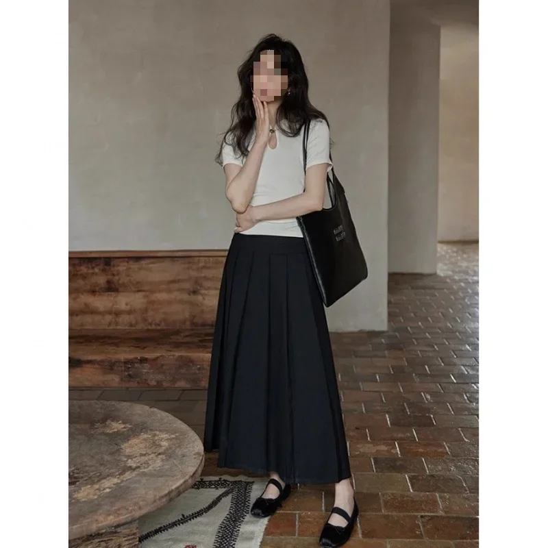 Новинка лета 2024 Элегантная футболка во французском стиле с короткими рукавами и