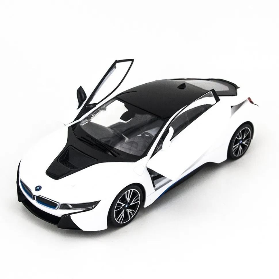Радиоуправляемая машина Rastar BMW i8 White 1:14 с открывающимися дверями 71010