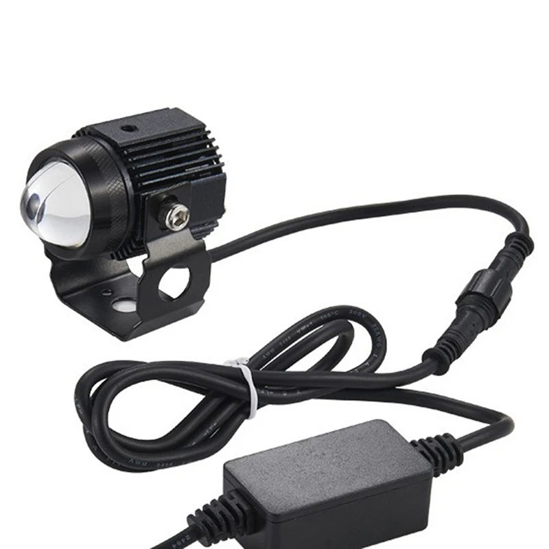 

Universal Motorcycle LED Headlight White+Yellow Driving Spotlight car Lamp light