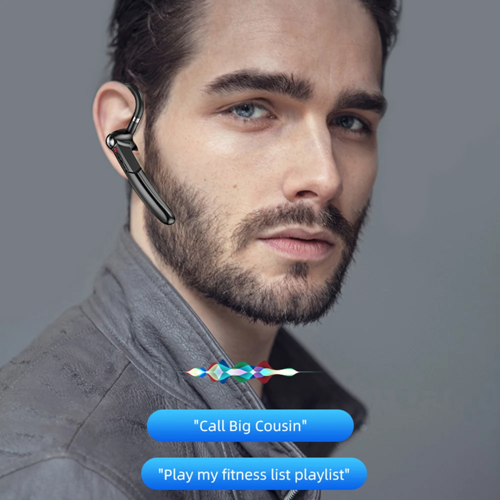 Фото Беспроводные Bluetooth-наушники с микрофоном и шумоподавлением №3