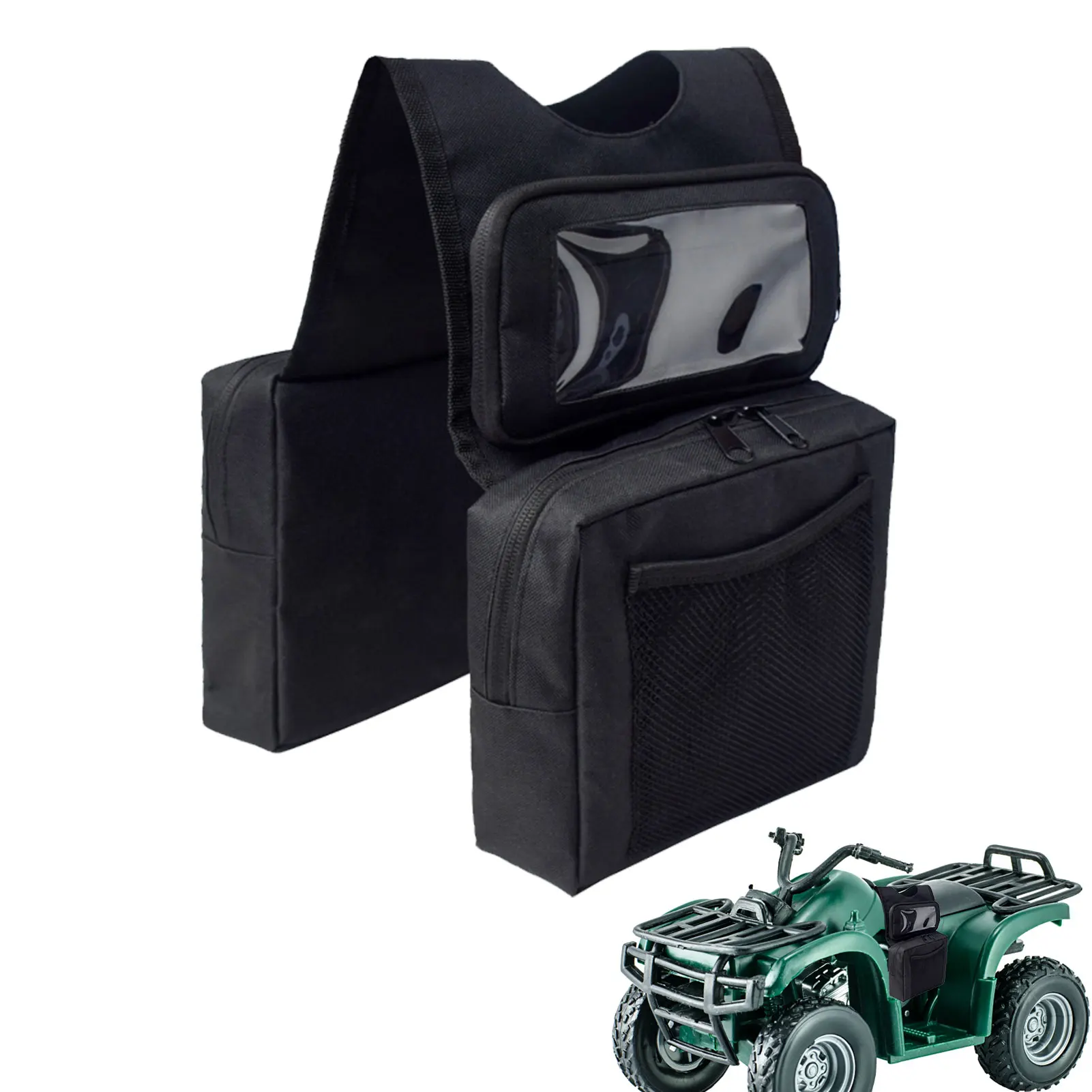 

ATV Car Bag Motorcycle ATV Piggyback Double Side Bicycle Tail Seat Pannier Pack Multi-Functional Luggage Carrier Bag