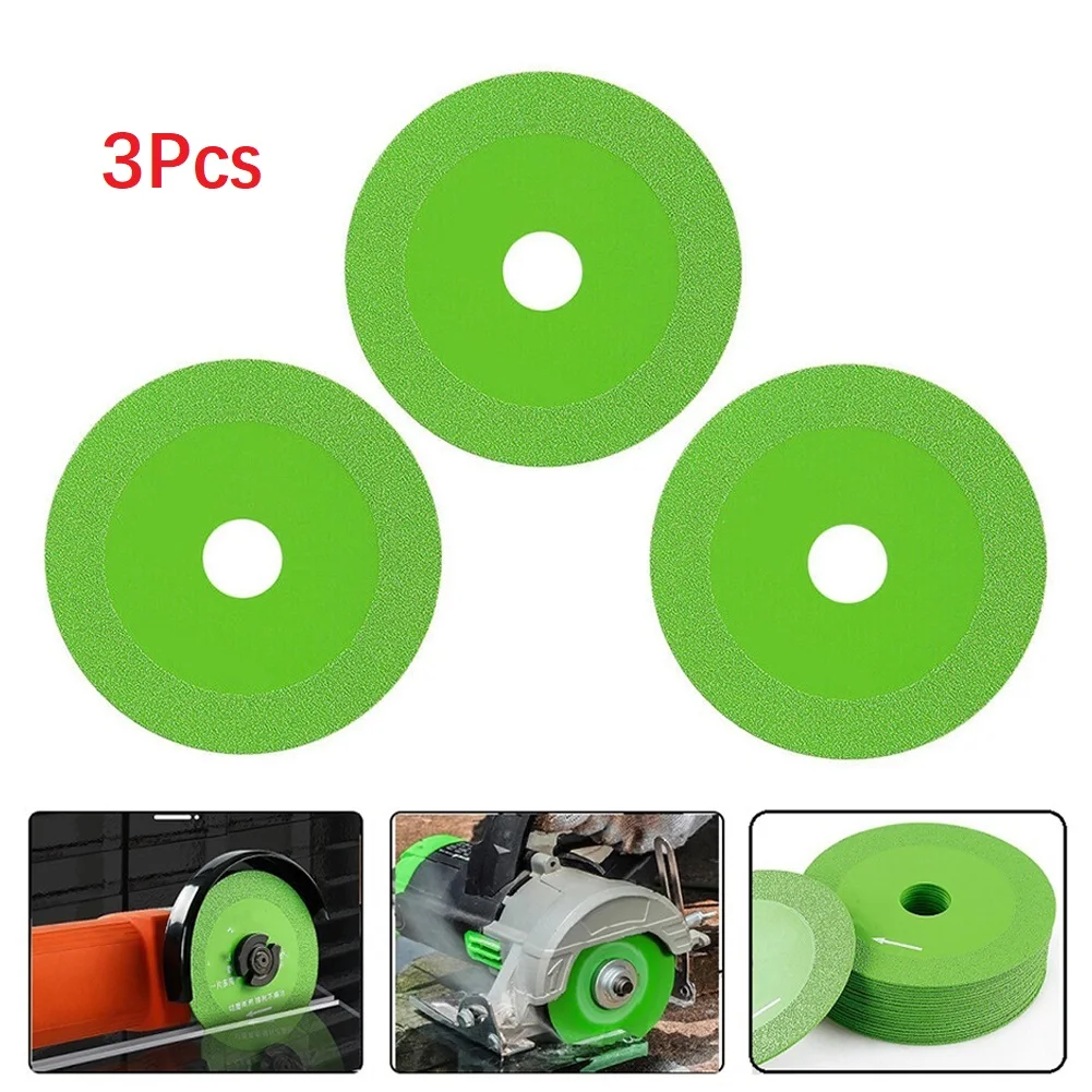 3pcs 100mm Diamond Cutting Blade Circular Saw Blade Glass Ceramic Grinding Cutting Disc For Angle Grinder Woodworking Tool