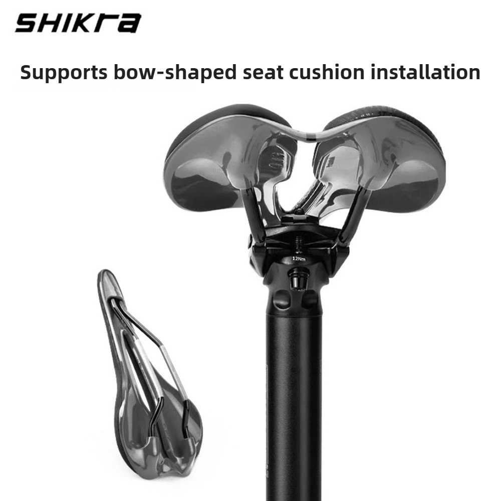 Фото Shikra 27.2 Bicycle Seat Post 30.8 31.6 MTB Road bike Seatpost Ultralight 27.2 aluminum bike seat post 350mm mtb seat tube №3