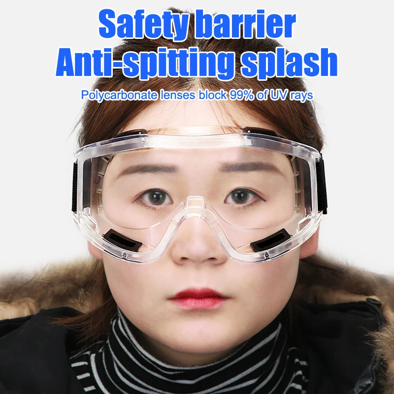 

Новые Популярные Прозрачные защитные очки для защиты от брызг, ветрозащитные очки для промышленных исследований и верховой езды