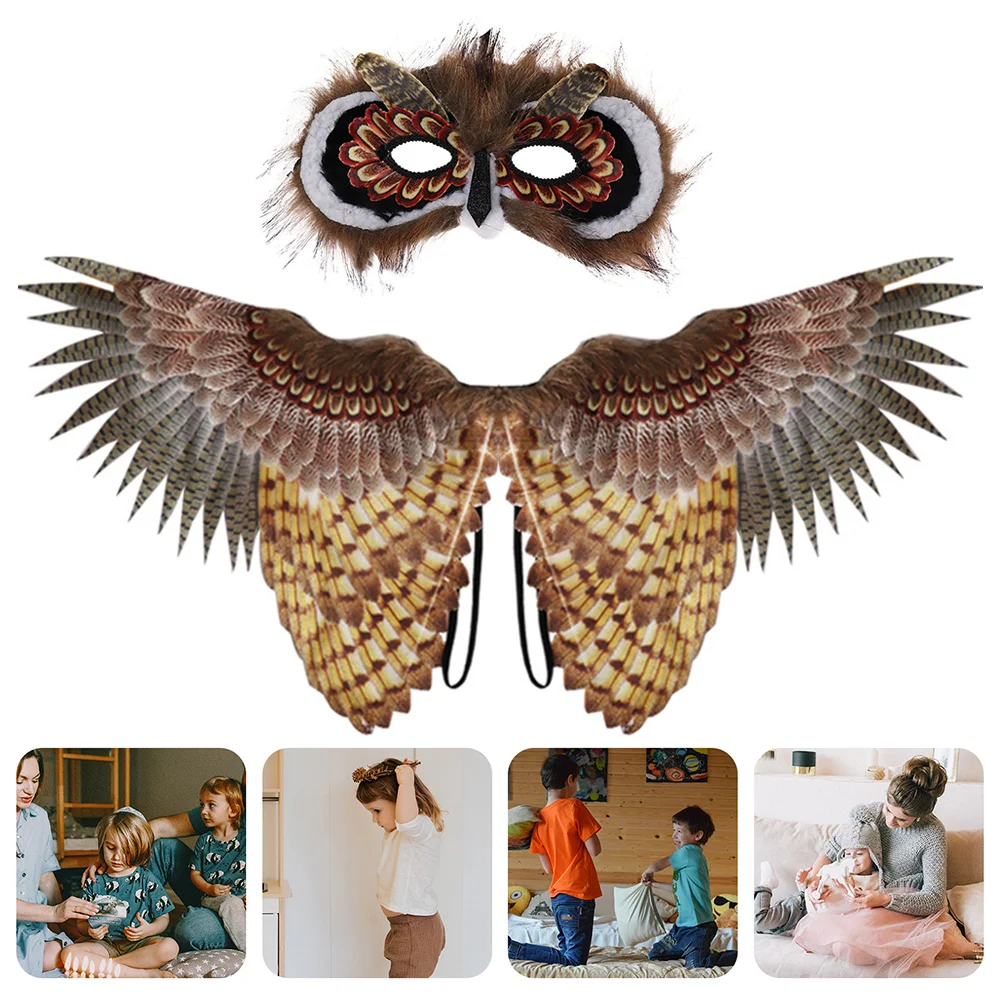 

Owl Suit Kids Prom Dresses Photo Prop Birds Costume Non-woven Fabric Up Child Children Christmas Gift Stage Decoration