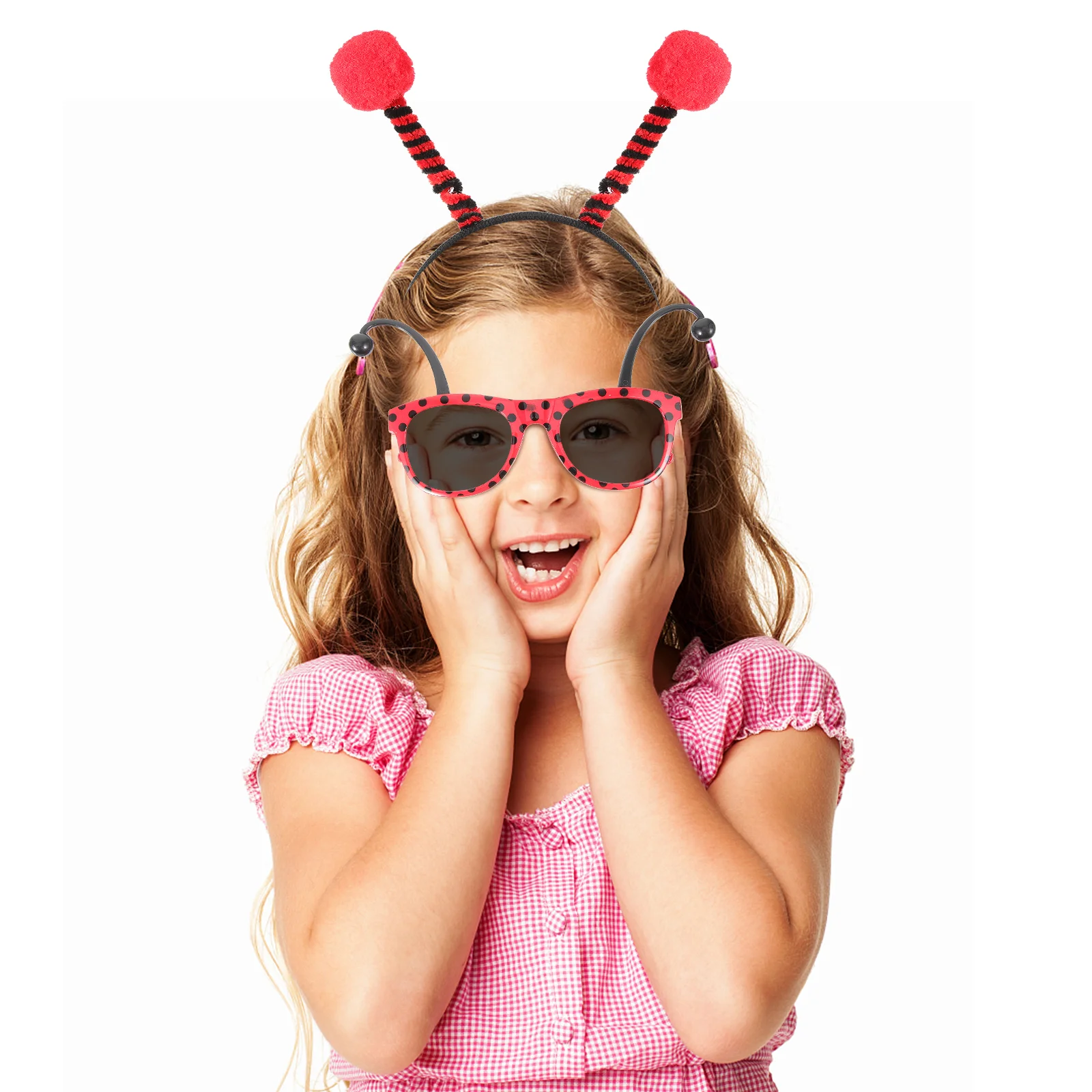 Реквизит для вечеринки повязка на голову с ушками божьей коровки милые нарядные