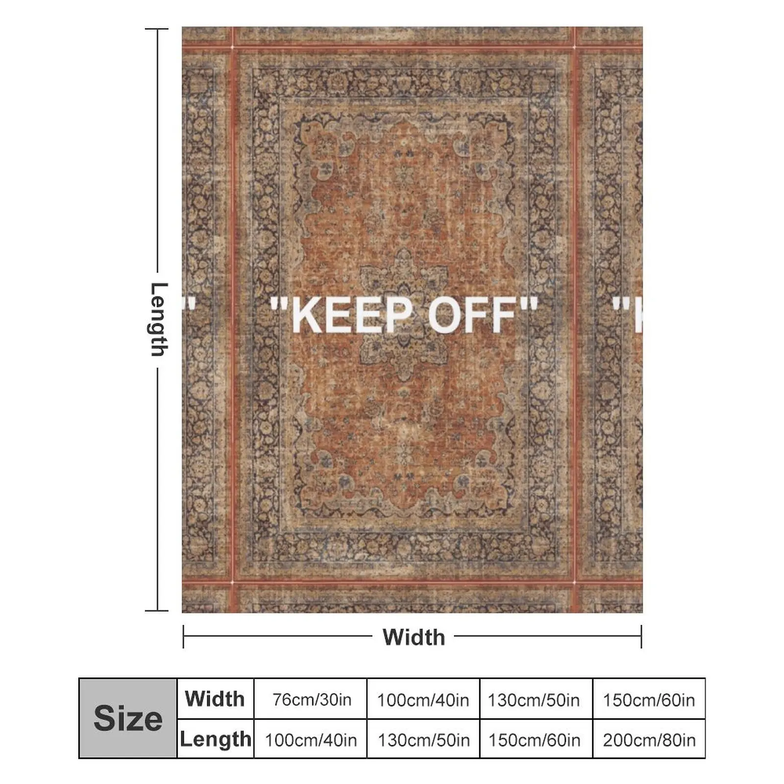 Новое одеяло KEEP OFF - антикварное для коврика Orian одеяла на Хэллоуин спального