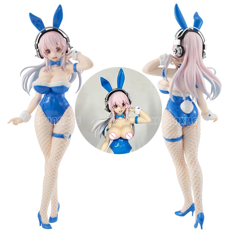 

30 см Супер Sonico Bunny Girl Сексуальная Аниме Фигурка FuRyu BiCute кролики SUPERSONICO экшн-фигурка для взрослых Коллекционная модель Кукла игрушки