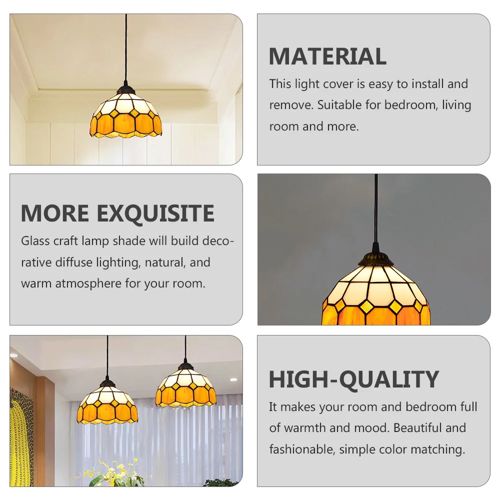 Затеняющая лампа Настенный декор из витражного стекла домашний современный