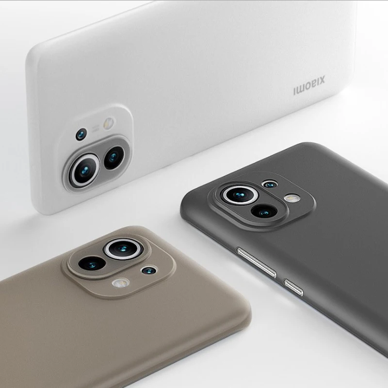 

Simple Style Phone Case For xiaomi 11 ultra Back Cover Ultra Thin Silm PP Coque Fundas For XIAOMI 11 pro redmi k40 K50 pro