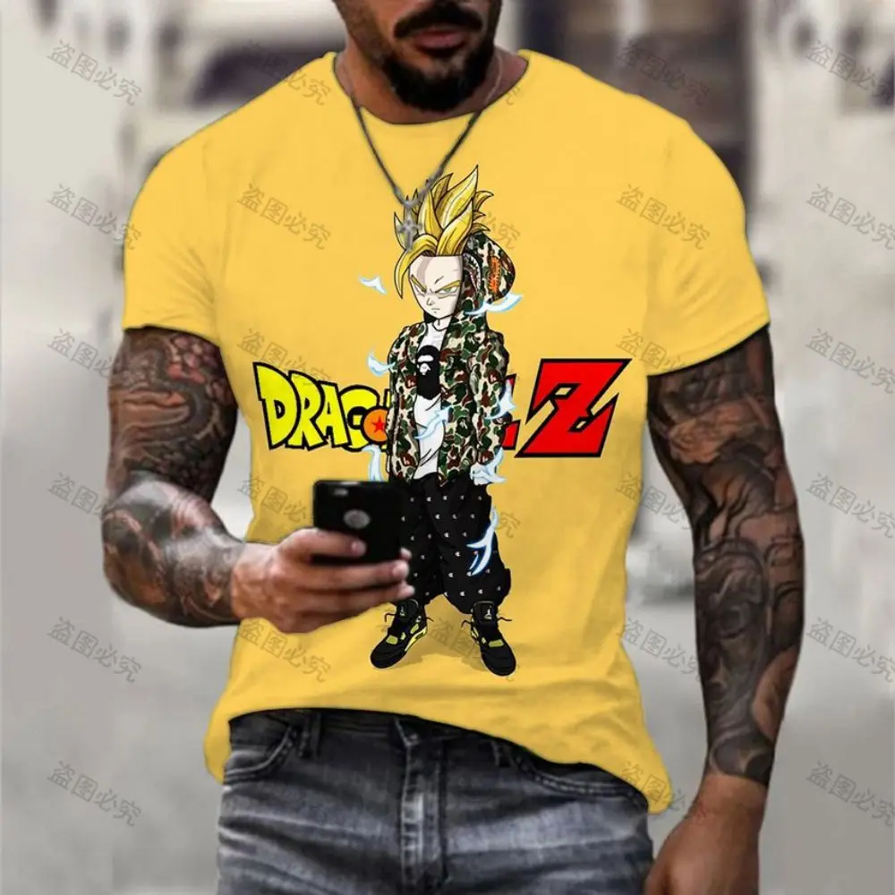 

Dragon Ball Z Super Saiya Goku Men's T-shirt 110-6xl Tshirt T-shirts Y2k Trend Clothing Oversized Essentials Vegeta Mens Clothes