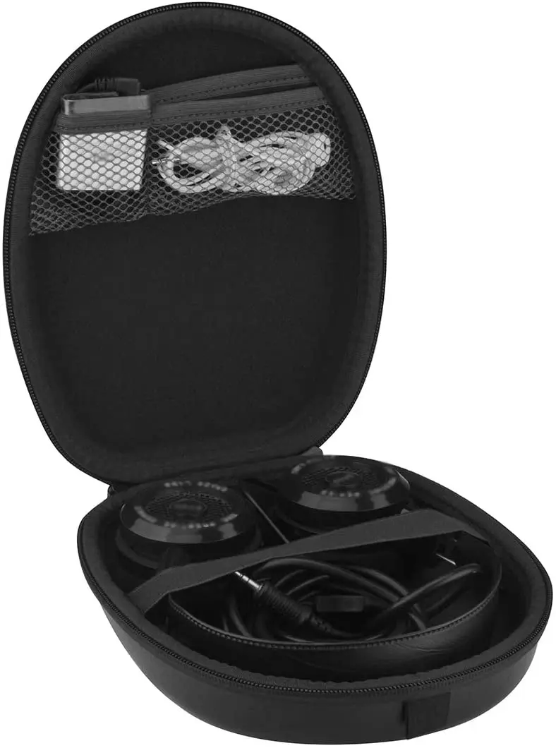 Фото Чехол для наушников Geekria для Grado SR325e SR80, SR80e, SR80i, SR60,Жесткий мобильный защитный ударный беспроводной bluetooth earphone пакет для хранения кабеля heatset ... №4