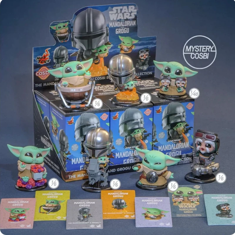 Фото Коллекционная фигурка Hot Toys Cosbi Star Wars The Mandalorian Grogu Mystery Box, настольное украшение, подарок для взрослых коллекционеров и фанатов №2