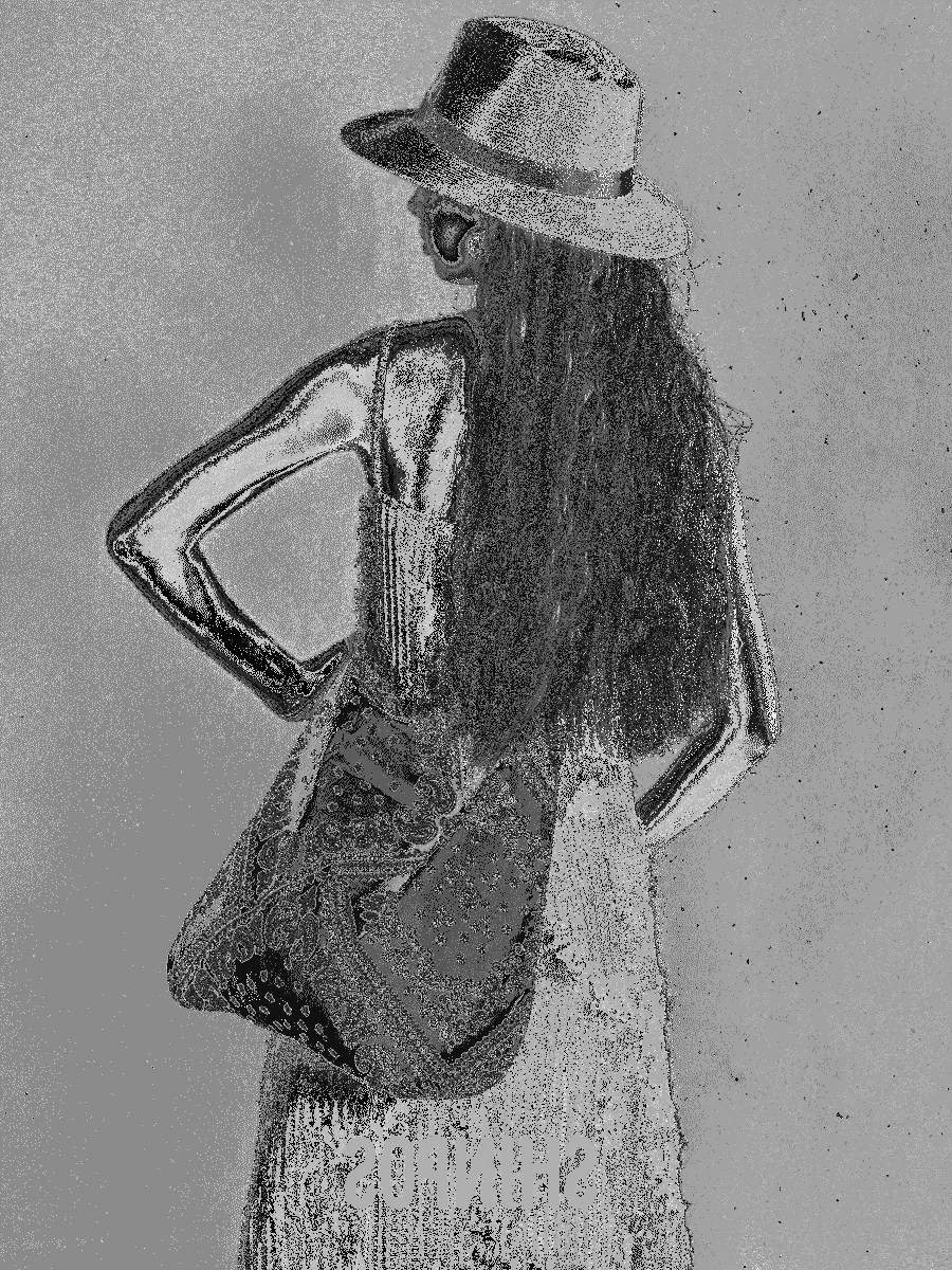 Черная парусиновая сумка на плечо большая толстая богемная тканевая портативная