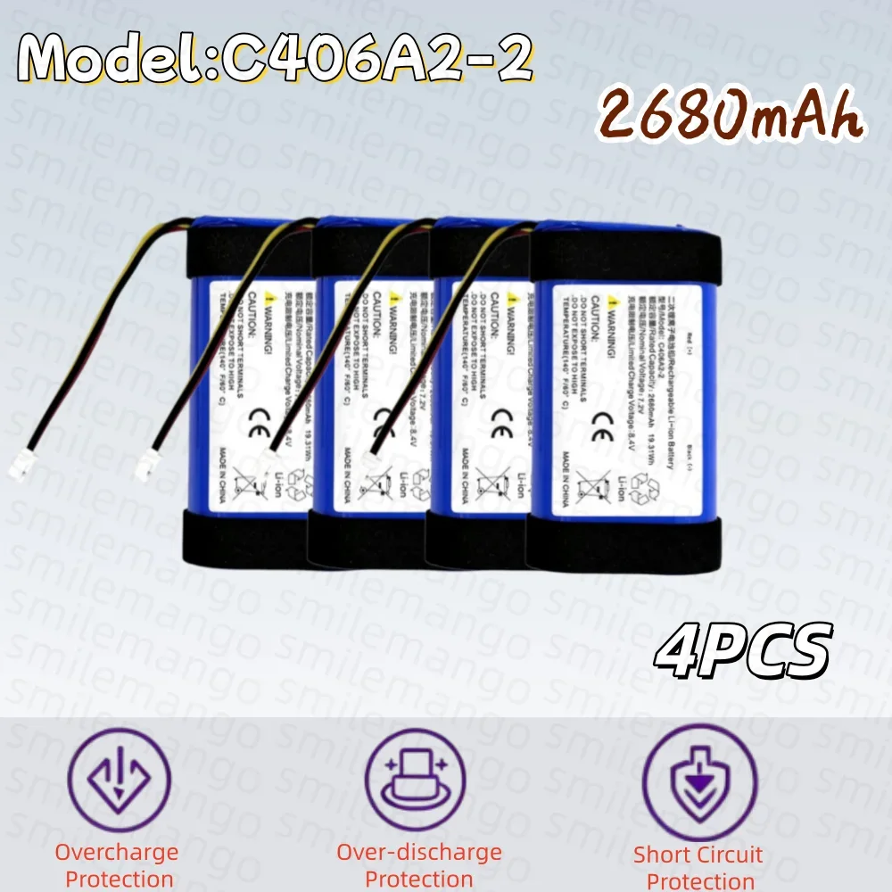 Фото Запасной аккумулятор C406A2-2 для Bluetooth-колонки Marshall Emberton 1/2, 2680 мАч №3