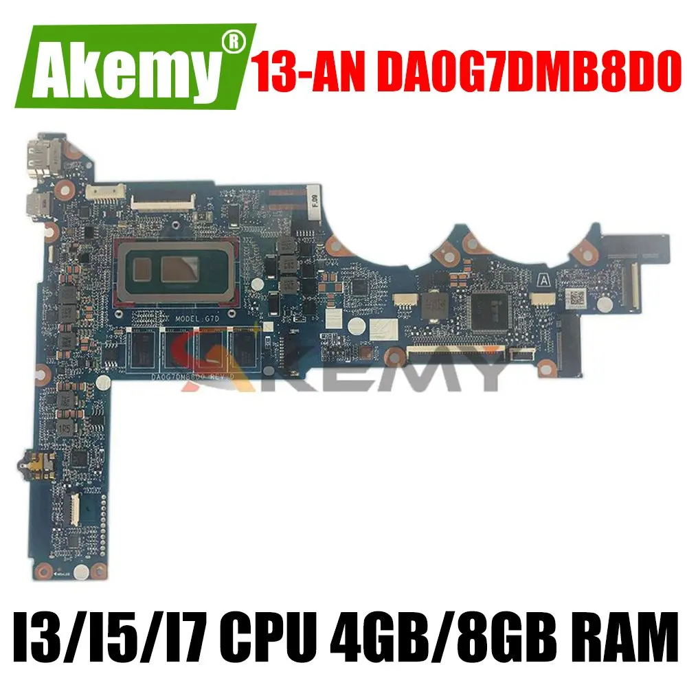 

L37350-601 L37350-601 материнская плата для ноутбука DA0G7DMB8D0 w/ i3 i5 i7 8-го поколения 4 ГБ 8 ГБ ОЗУ для ноутбуков HP Spectre 13-AN 13-AN00 UMA