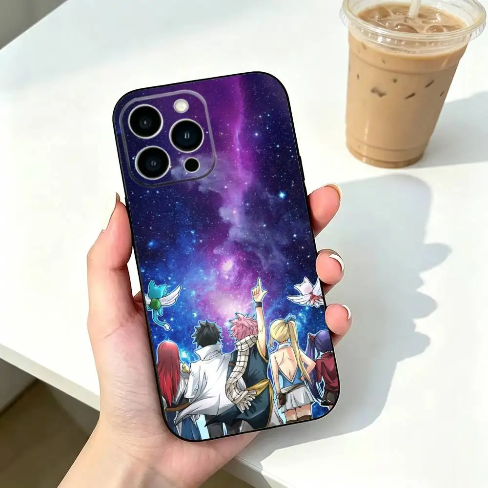 Фото Чехол для телефона Fairy Tail Erza A-Anime для iPhone 17, 16, 15, 14, 13, 12, 11 Plus, Pro Max и других моделей, мягкий черный чехол, подарок №4