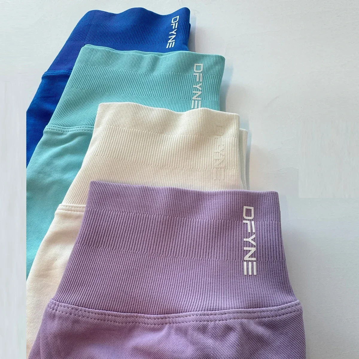 Dfyne Impact Шорты с логотипом Низкие ребристые шорты для йоги Бесшовные тренировок в