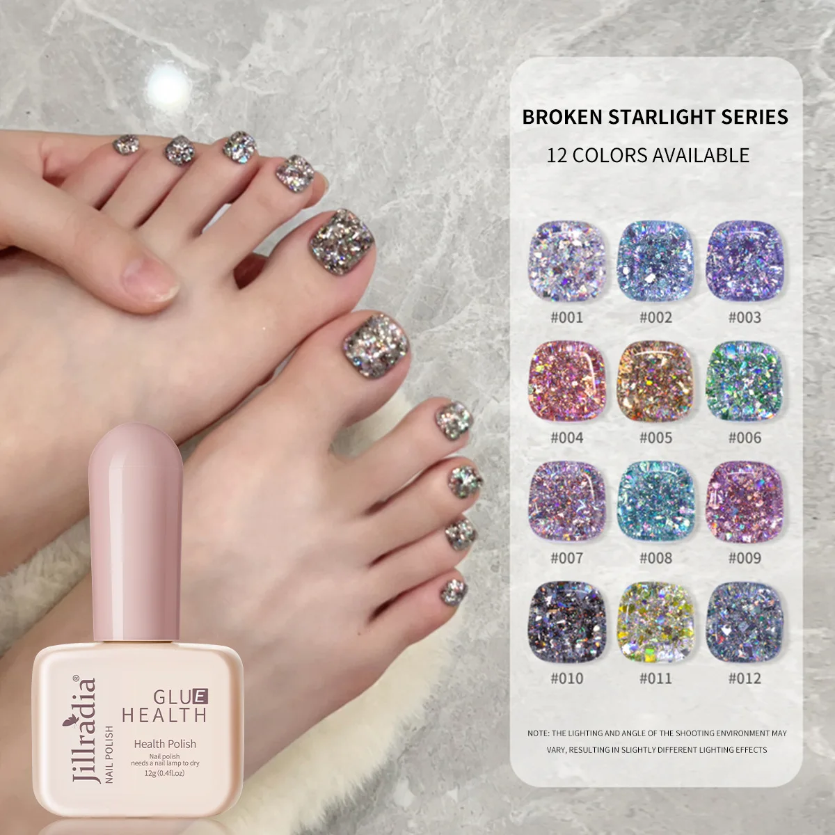 12 мл алмазный звездный свет гель-лак для ногтей цветной блестящий с блестками