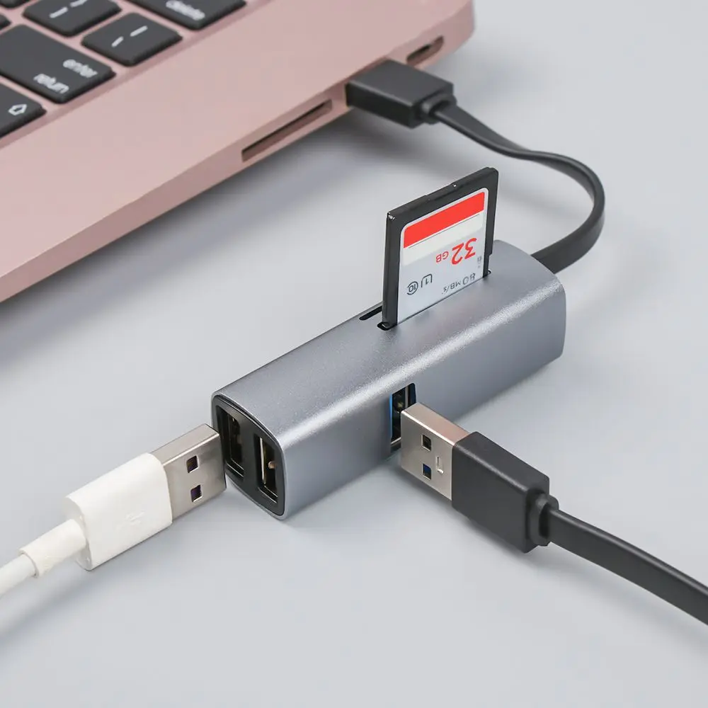 

Aluminium Alloy OTG Adapter Expander High Speed USB 3.0 Splitter Docking Station Type-C HUB USB HUB