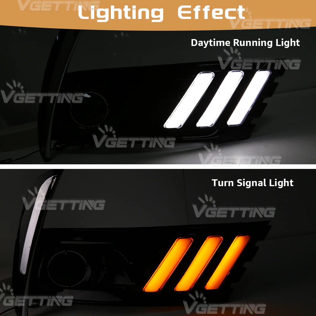 Передний бампер автомобиля дневные ходовые огни для Toyota Corolla 2017 2018 белый DRL желтый