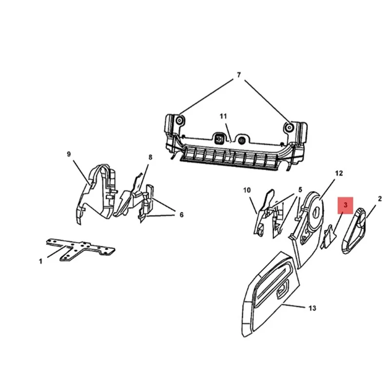 1DX40XDVAB передний правый пассажирский ремень безопасности крышка якоря для Dodge Nitro