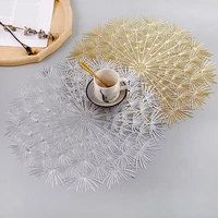 round pvc placemat kitchen dining table mats steak pad anti scalding insulation coaster hotel restaurant home decor