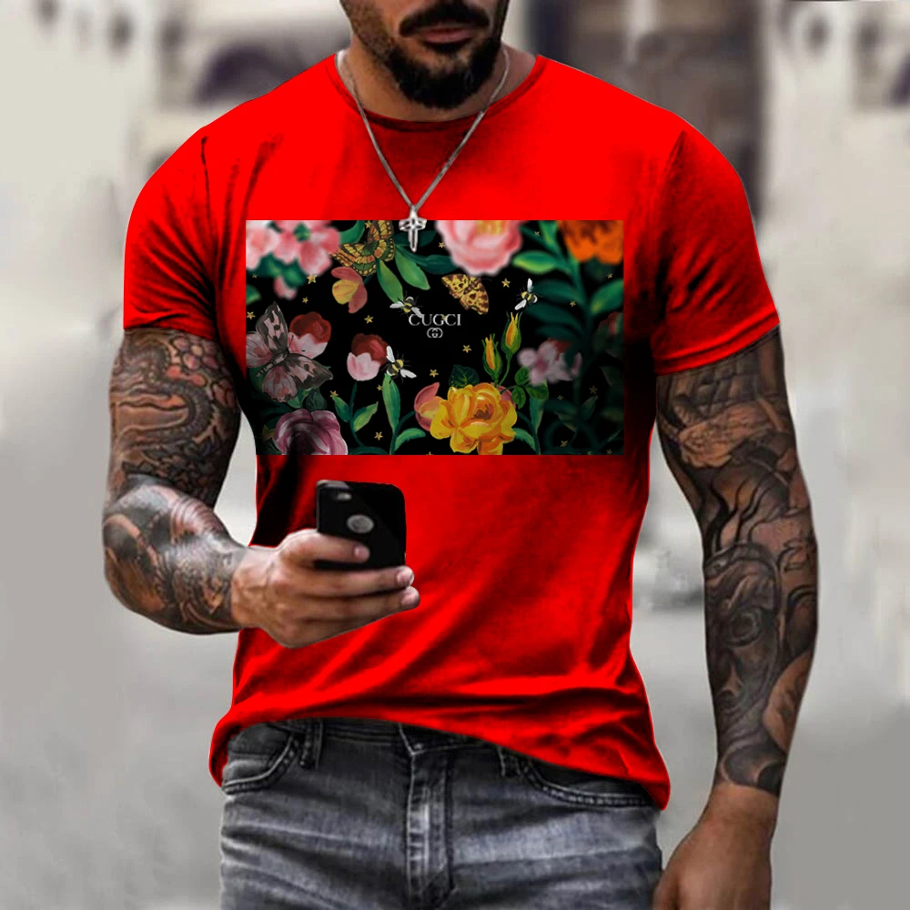 

Мужская рубашка с коротким рукавом, с принтом