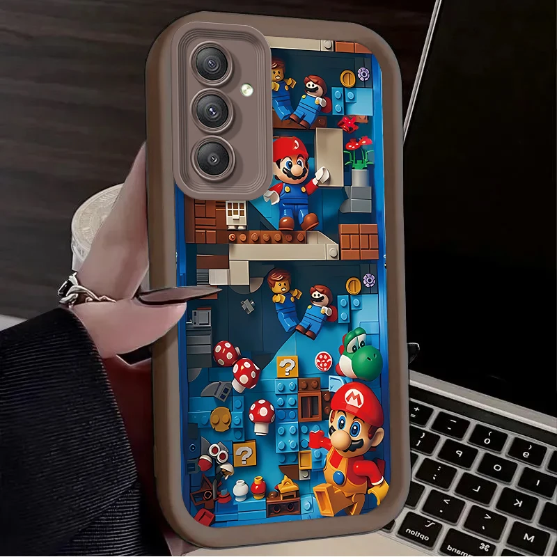 Чехол M-Marios Building Blocks для Samsung Galaxy A35 A55 A15 A25 A16 A06 A05 A05S A24 A13 A23 A12 A22 A32 A52 A71 A51 4G Cover