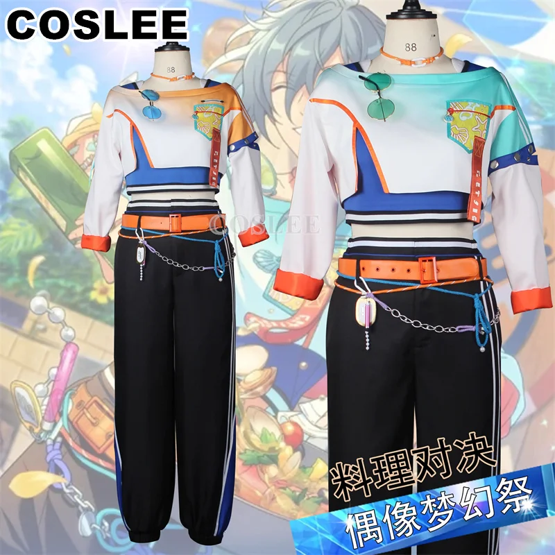 COSLEE Ensemble Stars 2 Tour Cooking Duel Sakuma Rei/Nito Nazuna/Shiina Niki Косплей Костюм Красивая Униформа