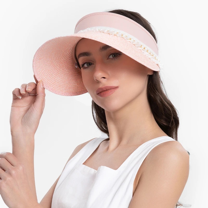 

Empty Top Sun Hat Women's New Summer Big Edge Sun Hat All-match Anti-ultraviolet Sun Hat