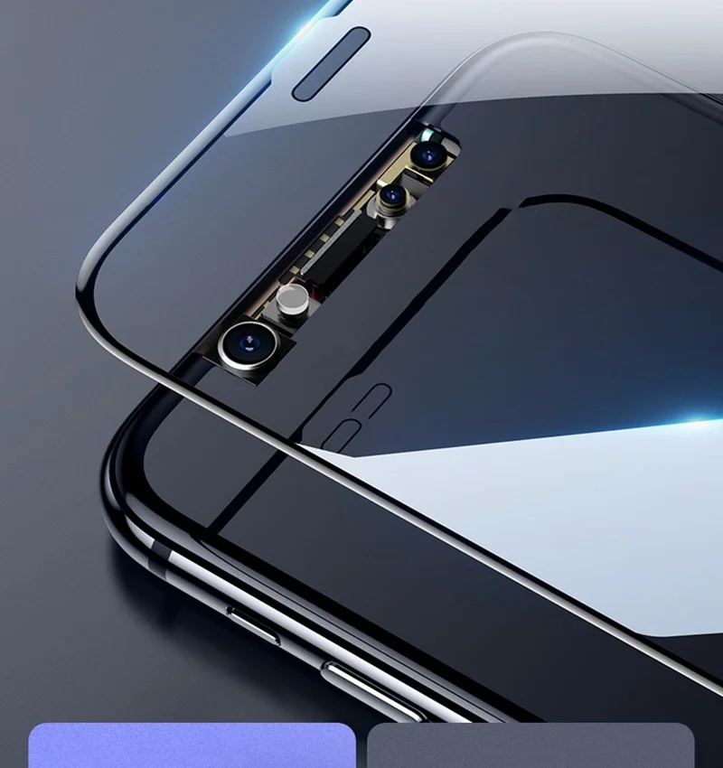 4 шт. закаленное стекло с полным покрытием для iPhone 11 12 13 Pro Max Защита экрана Xs XR 6 7 8