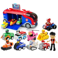 paw patrol toys set rescue puppy patrol action figure dogs rescue set canine patrol marshall vehicle model for children birthday