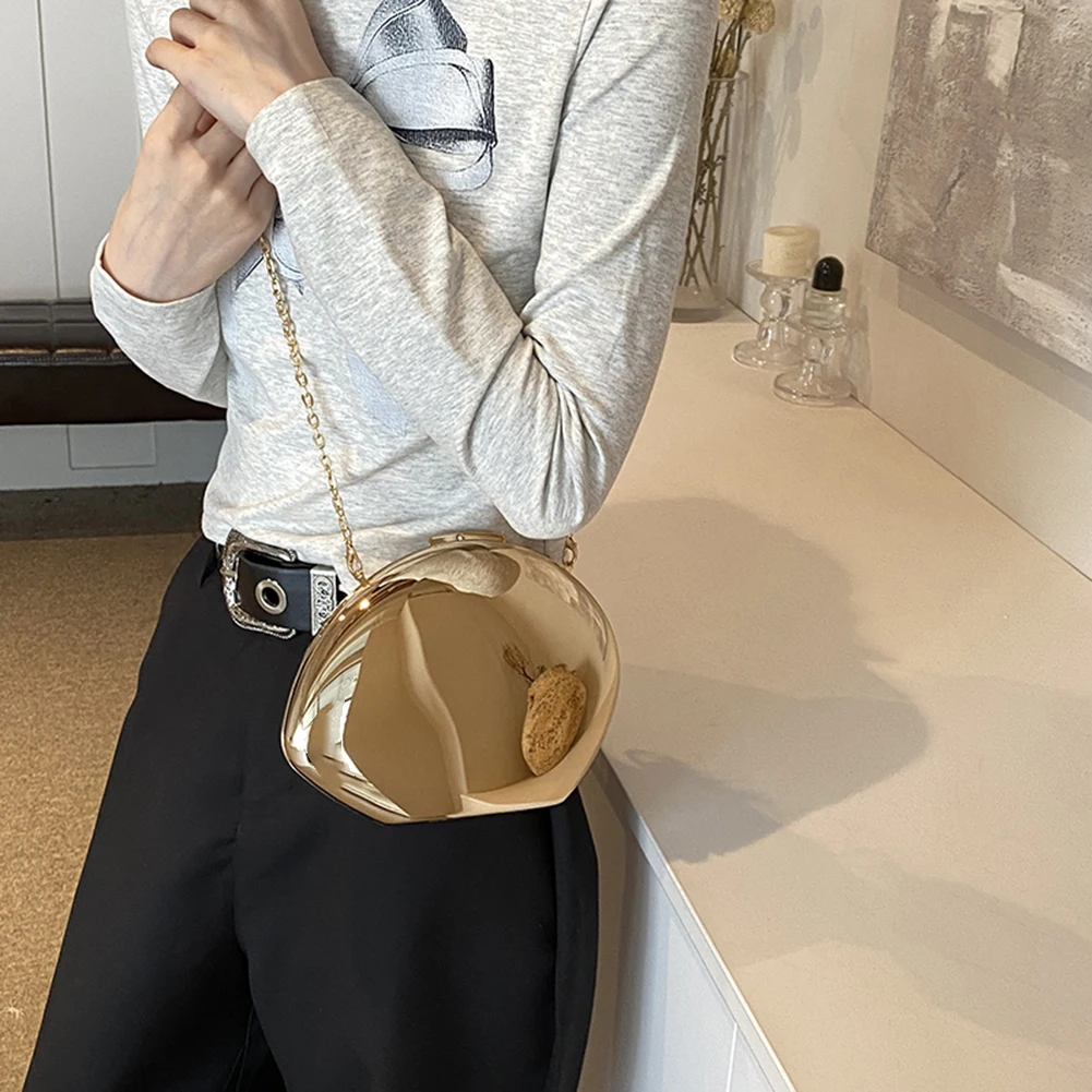 Женская Акриловая Вечерняя Сумка В Форме Ракушки Модный Клатч С