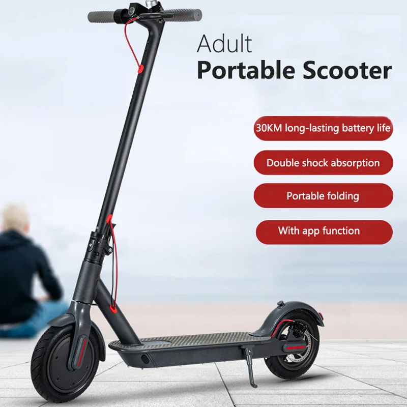 Electric Scooters for Adults 30km/h Powerful Scooter 8.5 Inch 350W Mini Foldable Skateboards E-Scooter Fast Charging | Спорт и