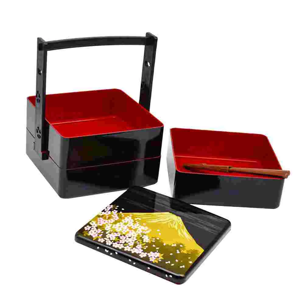 

1 Набор трехуровневый контейнер для хранения еды, портативный чехол для суши, декоративный контейнер для еды