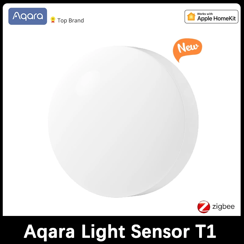 

2023 Aqara Light Sensor T1 Brightness Sensor Zigbee 3.0 Automation Smart home Light Detector APP Control by aqara home / Homekit