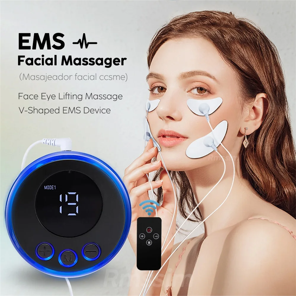 

EMS Facial Massager Face Lift Device Face Slimming Tool Current Muscle Stimulator Neck Eye Facial Skin Tightening Anti-Wrinkle