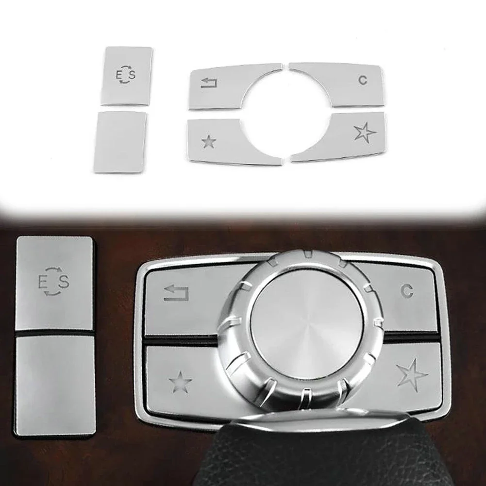 

6x мультимедийная Кнопка Крышка для Mercedes Benz E класса W212 10-15, автомобильный центр, мультимедийная функциональная кнопка, крышка, отделка