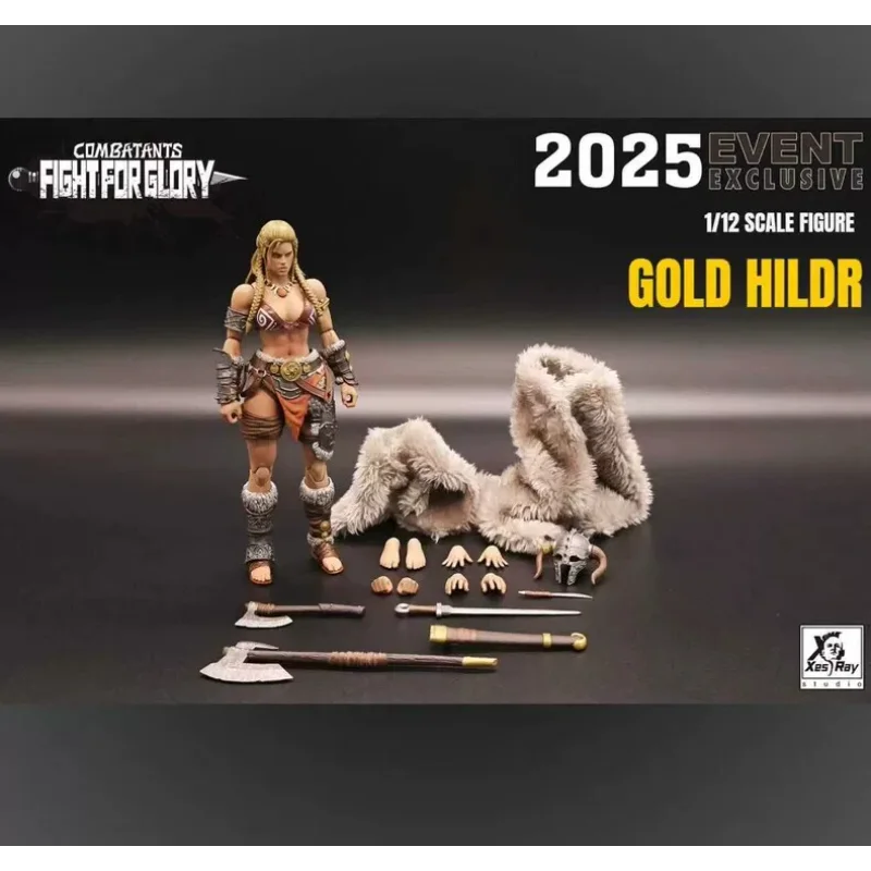 В наличии: Оригинальная подвижная фигурка XesRay Battle of Glory: Golden Hilde Gladiator в масштабе 112, подарок и предмет коллекционирования (art.: 3920da95db94c) - 3920da95db94c
