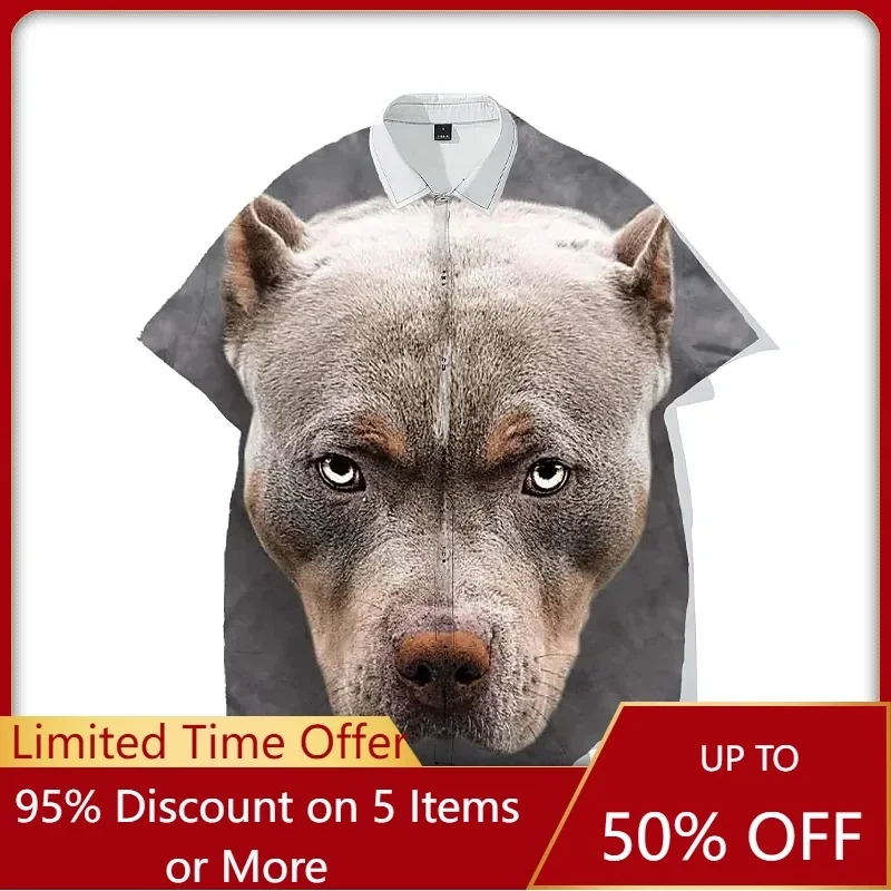 

Рубашка с рисунком животного, рубашка с рисунком животного для мужчин, 3D принт для взрослых, 100% полиэстер, повседневная одежда