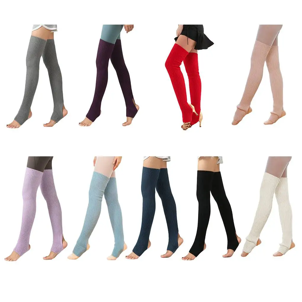 1 Pair Women Girls Autumn Winter Leg Warmers Socks Long Footless Socks Winter Autumn Dance Ballet Stocks