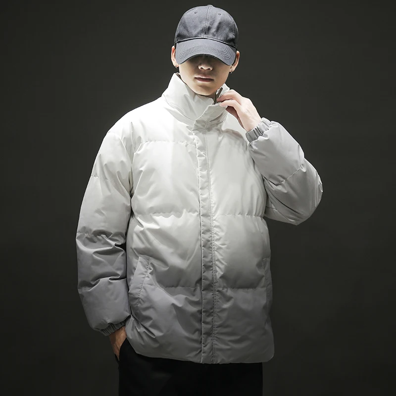 2025 Мужская повседневная куртка комбинированная простая свободная осенне-зимняя