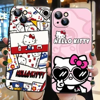 hello%c2%a0kitty phone case for iphone 13 12 11 pro max 7 8 6 6s plus se 2020 x xr xs max 13 12 mini soft cartoon anime back cover